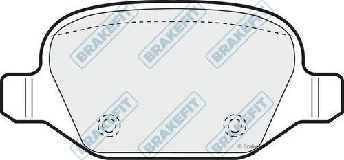 Apec rear brake pad set - pad, for