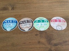 4 x tax disc private vehicle Vauxhall 1977 88 79 and 80 original 
