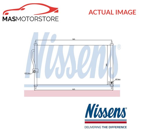 Air con condenser nissens - con,
