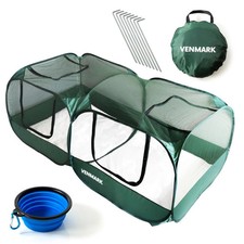 Venmark Portable Chicken Coop - Small Animal Playpen and Pop Up Chicken Coop Run