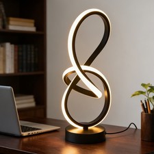 Spiral LED Table Lamp  Curved