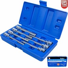 Bluespot Hex Sockets Set Extra Reach Long 3/8 Drive Allen Key Bits 01516