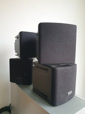 Optimus XTS-10 60W Speakers Black Tested & Working Good Condition