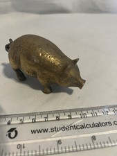 vintage Solid brass pig