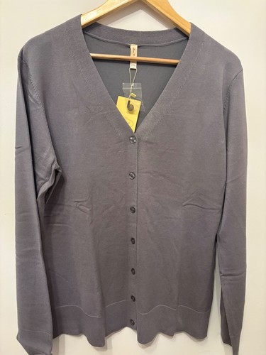 Grey fine cardigan 2xl bnwt - fine,