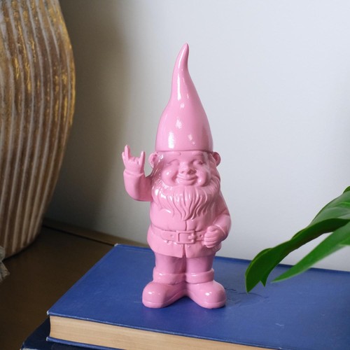Small pink rock gnome - small, on