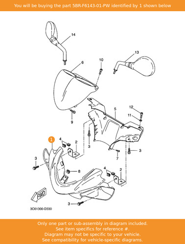 Yamaha cover hand - yamaha, cover,hand,upper