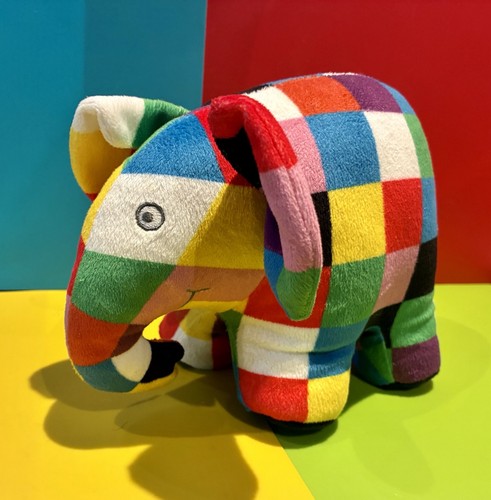 Elmer the elephant plush soft - elmer,