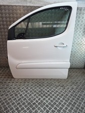 CITROEN BERLINGO MK2 B9 N/S PASSENGER SIDE LEFT FRONT DOOR WHITE EWPA 2013