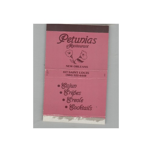 Matchbox cover petunias - matchbox,