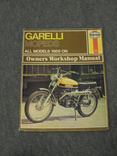 Haynes Garelli Mopeds Workshop Manual 1969 on Rekord Cross etc 1975 edition MINT