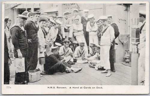 Hms renown hand of cards - hms,