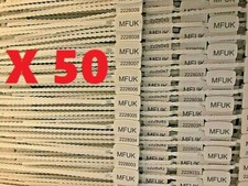 50 Plastic Security Seals Secure Numbered Tags Pull Cable Ties Anti-Tamper 10"