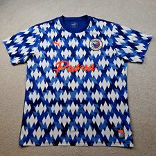 Puma New Levels Football Shirt Extra Large Blue Training Kit 2019 Puma Jersey