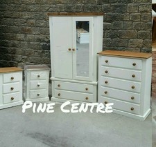 HANDMADE AYLESBURY NEXT (IVORY+DARK OAK) 4 PIECE BEDROOM SET NOT FLAT-PACK!!!