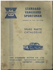 STANDARD VANGUARD SPORTSMAN SALOON ORIGINAL 1957 FACTORY PARTS CATALOGUE