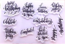 Clear Stamp  Set - 10