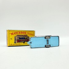 Matchbox Lesney 74a Mobile Canteen Trailer PALE BLUE BASE Boxed Regular Wheels