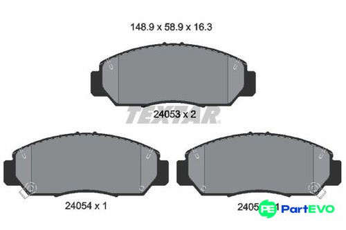 Textar disc brake - disc, pad