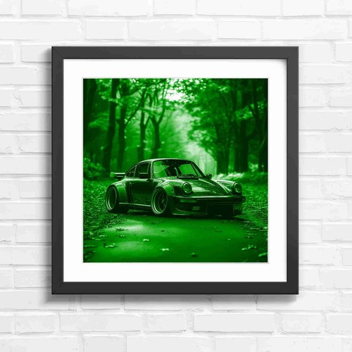 Dark sports car - dark, autumn