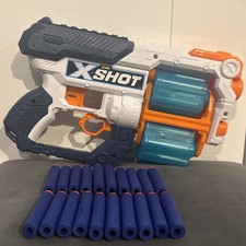 Zuru X - Shot Excel Xcess Foam Dart Blaster Dual Barrel With 20 Nerf Bullets