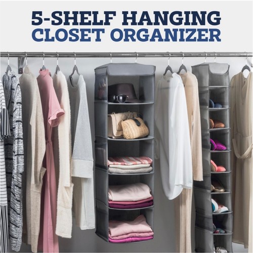 Zober shelf hanging closet - 5-shelf,