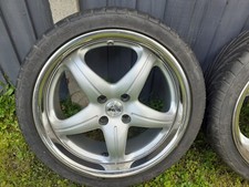 17" antera alloys With Tyres  5 spoke retro not bbs azev rays rare Valveless 