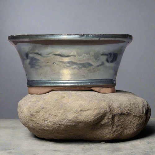 16cm glazed bonsai pot - bonsai, |
