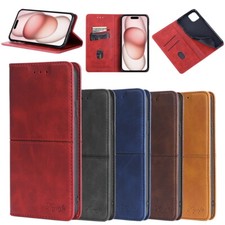 Magnetic Shockproof For LG G7 ThinQ Flip Cover Stand Mobile Genuine Leather Case