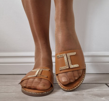 Womens Ladies Sliders Slippers