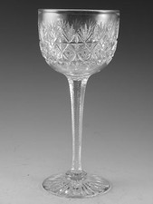 Thomas WEBB Crystal - WELLINGTON Cut - Hock Wine Glass / Glasses - 6 3/4" (1ST)