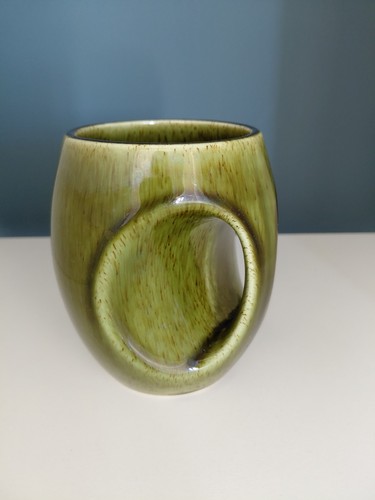 Holkham pottery green - green, face