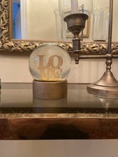 Gold Glitter LOVE Snow Globe