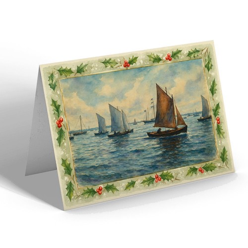 Christmas card harbour - christmas,