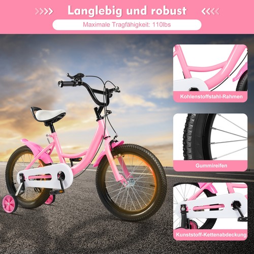 Inch pink childrens bicycle - pink,
