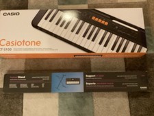 Casio Casiotone CT‑S100 Keyboard & Note Holder & stand.