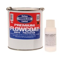 Baileys Fibreglass Caravan Motorhome Boat Flowcoat/Topcoat Brilliant White 500g