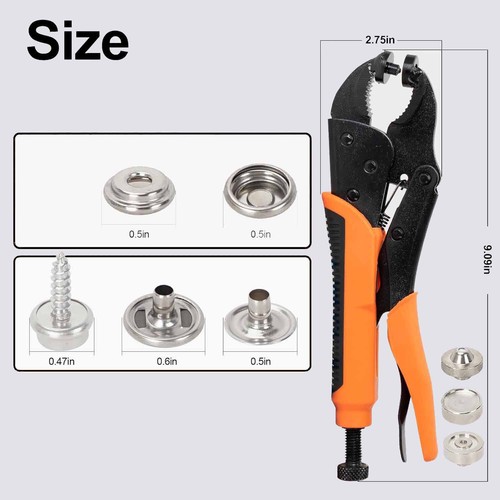 176 pieces leather snap - 176,