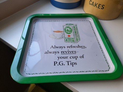 Vintage tips tea tray retro - vintage,
