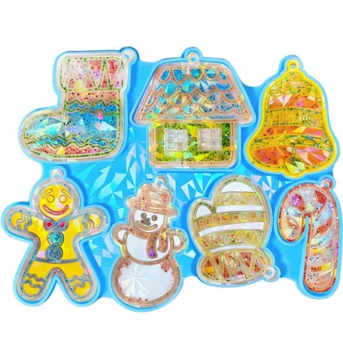 Holographic christmas resin - holographic,