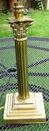 Corinthian column oil lamp - column,