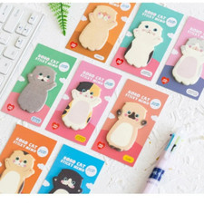 Cat sticky notes pad - cat,