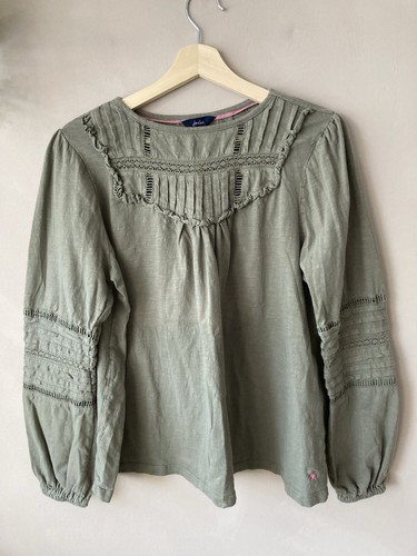 Joules sage green top long - green,