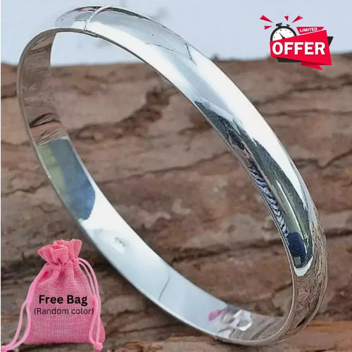 Solid 925 sterling silver - silver, open