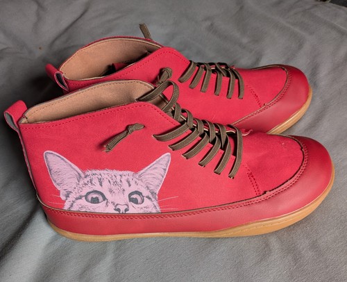 Cempar vegan red cat - , ankle