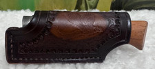 Artisan leather hand-tooled