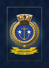 HMS MURRAY FRAMED SHIPS CREST
