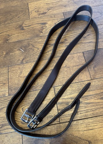 Brown stirrup leathers - 55”,
