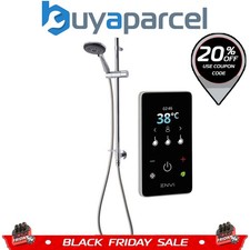 Triton ENVi Wired Thermostatic Electric Shower 10.5KW Riser Rail MattSilver  