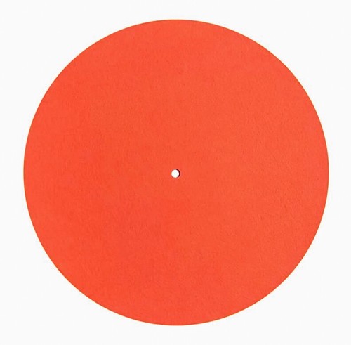 Lcv orange felt turntable - lcv,